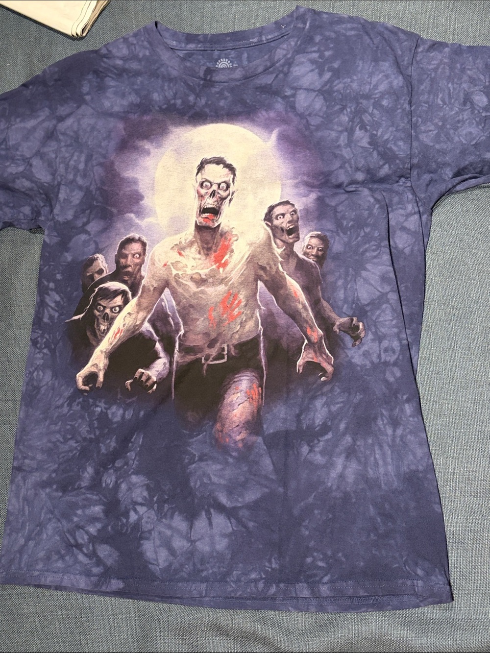 The Mountain Zombie Apocalypse Tie Dye T-Shirt | Size Large Heavyweight Cotton